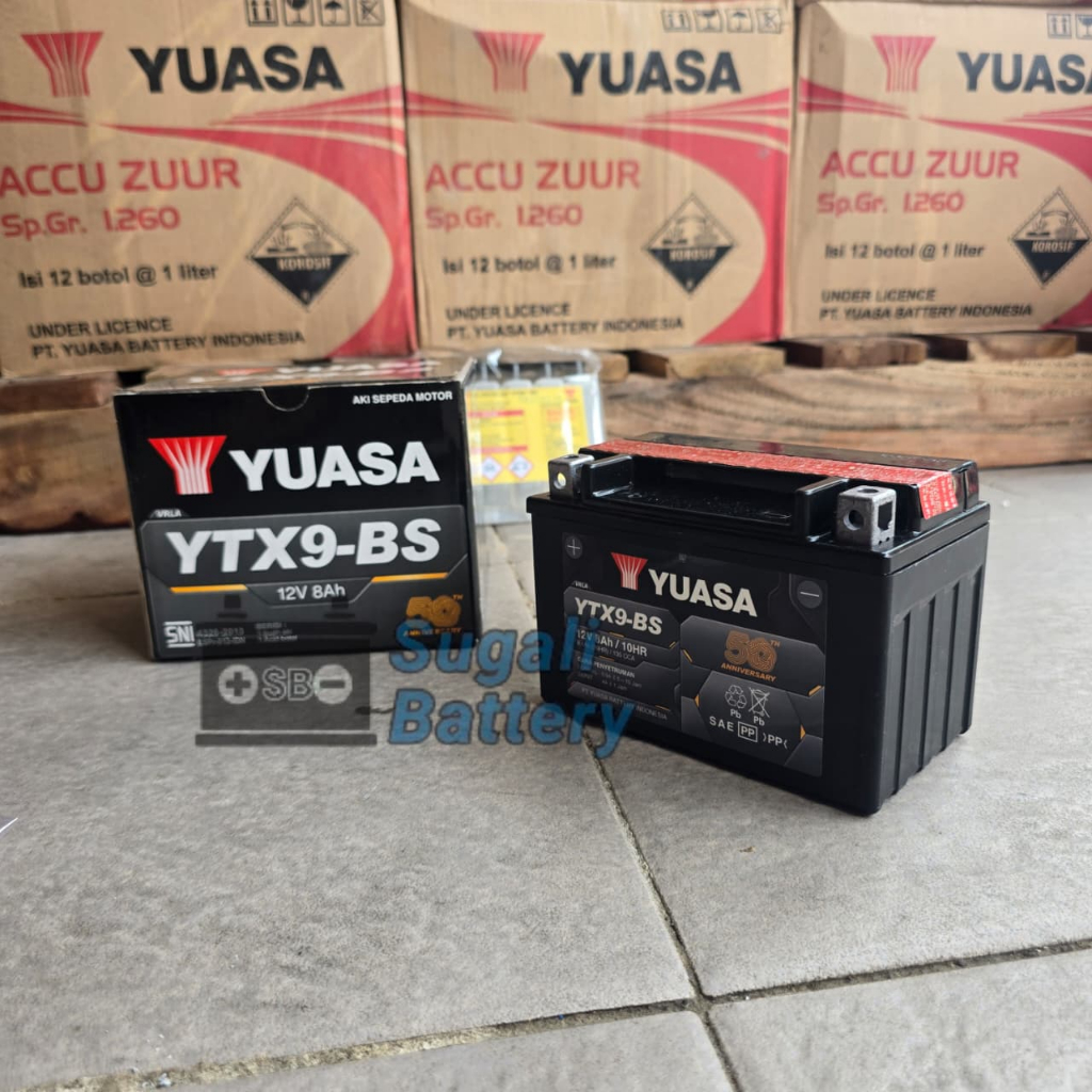 akiです✩.*˚ Jual Aki Motor Kawasaki ZX6R, ZX636, Z800, Ninja 250CC YUASA YTX9