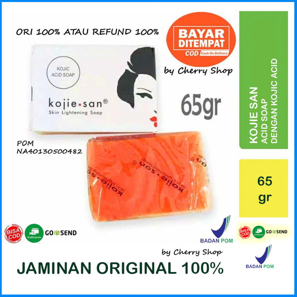 [BPOM] [ORI] KOJIE SAN Skin Lightening Soap Kojic Acid 65Gr Sabun KOJIESAN By Cherry Shop