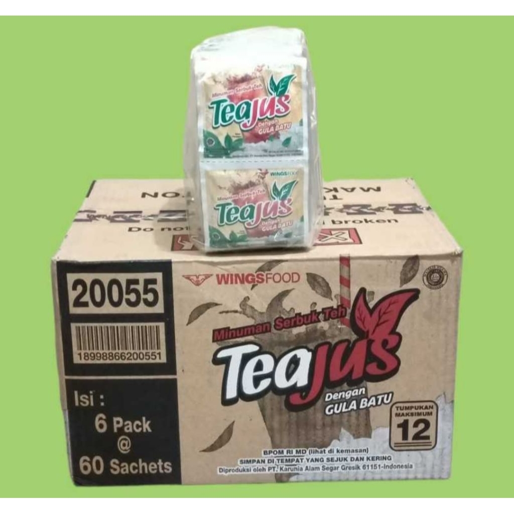 Jual Tea Jus Rasa Gula Batu / Melati / Apel / Madu / Lemon [ 1 Karton ...