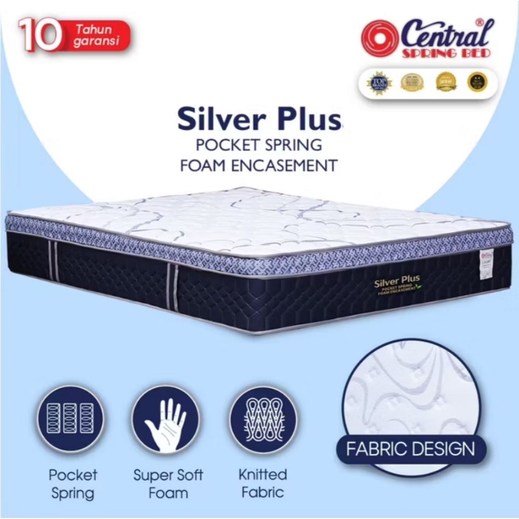 Jual Central Kasur Springbed DELUXE PLUS - SILVER PLUS Pocket Springs ...