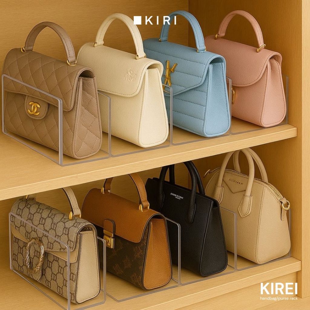 Jual Rak Sekat Tas Wanita Akrilik | Organizer Tas Dompet Handbag ...