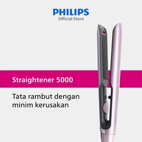 Philips Straightener 5000 Catokan Rambut Lurus Dengan Perlidungan ThermoShield Teknologi BHS530