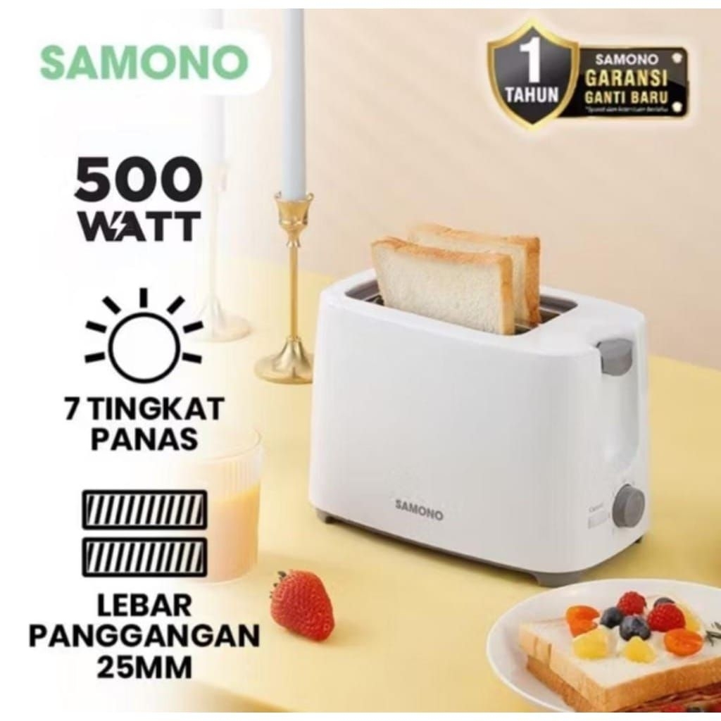 Jual Samono Sw Tw750 Toaster Pemanggang Roti Listrik Dengan 7 Tingkat ...
