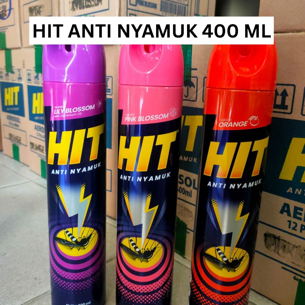 Jual HIT SEMPROT ANTI NYAMUK AEROSOL SPRAY 400 ML FORMULA TERBARU LILY ...