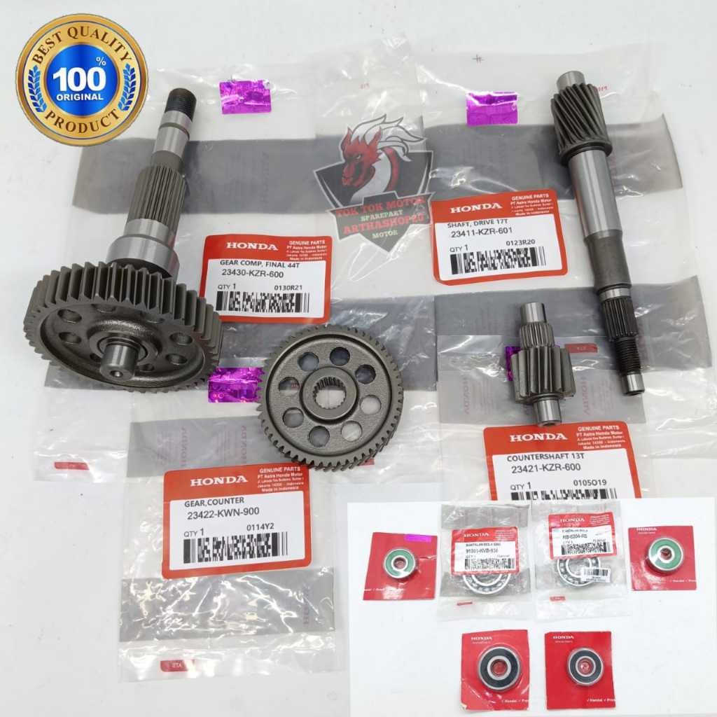 Jual Gigi Rasio Set KZR + Bearing Set Motor Honda Vario Techno 125 FI ...