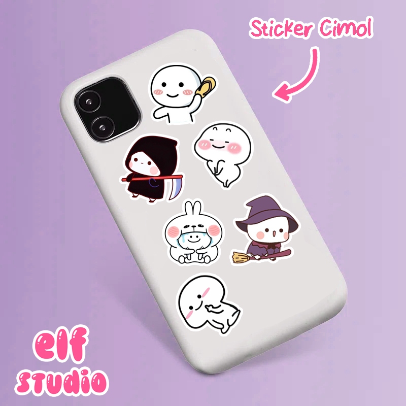 Jual 50 PCS Stiker Cimol Pentol Sticker Lucu Emoji Jawir Untuk Casing ...