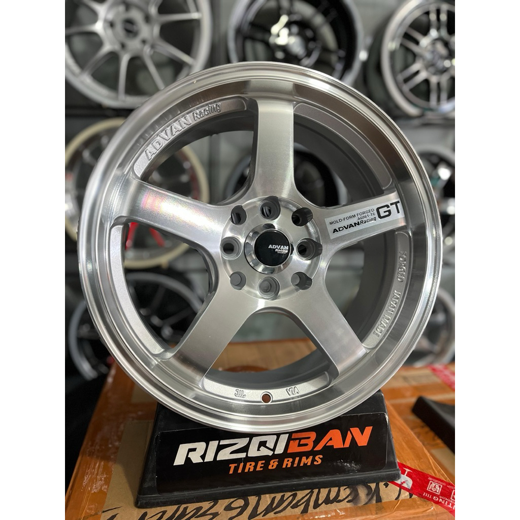 Jual velg advan GT r16 full polish lebar 7 et40 kondisi baru | Shopee ...