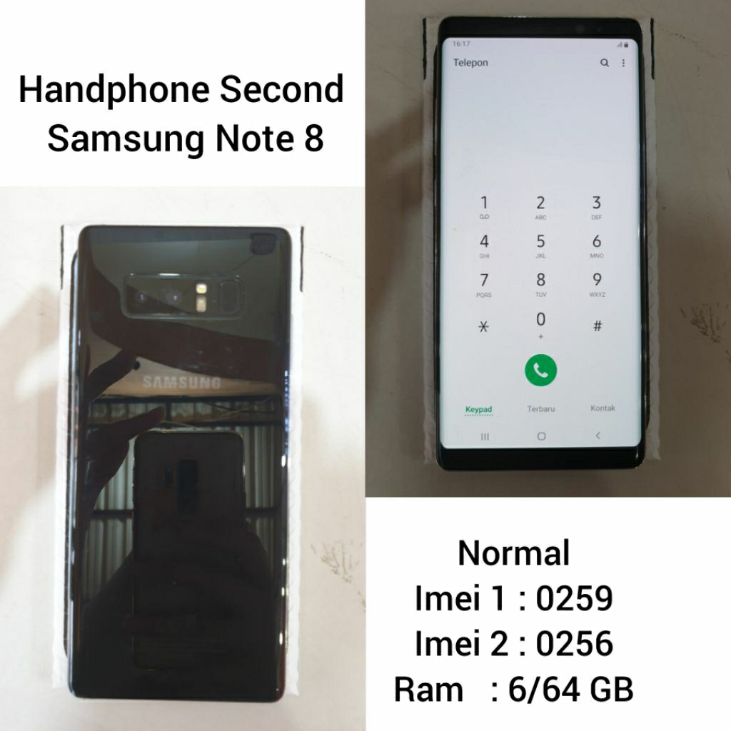 Jual HANDPHONE SECOND SAMSUNG NOTE 8 (HARAP MEMBACA DESKRIPSI TERLEBIH ...