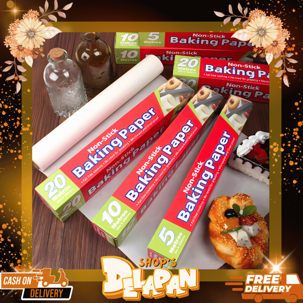 Jual DELAPAN | Baking Paper Kertas Roti Alas Roti Silicone / Baking ...