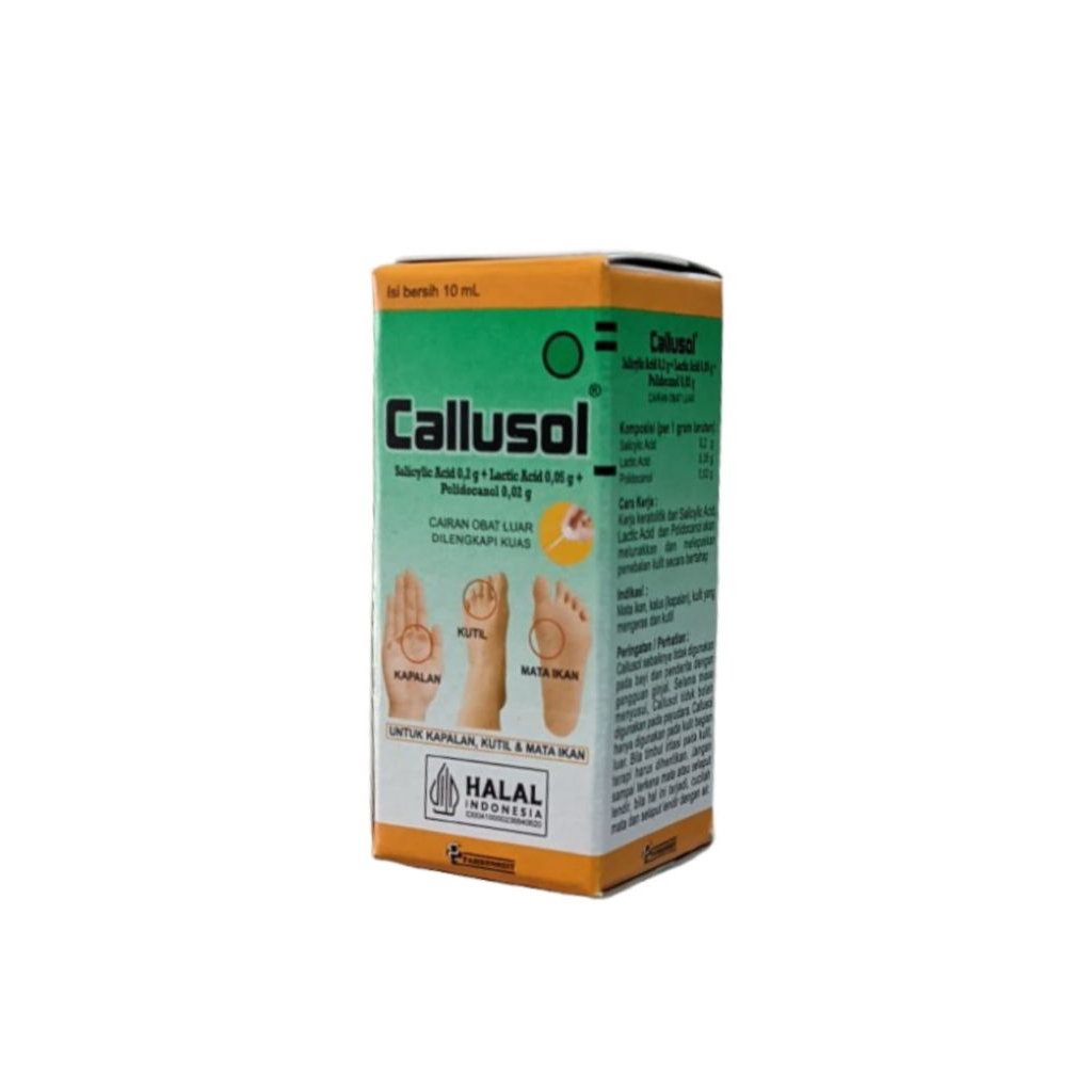 Jual CALLUSOL BOTOL ISI 10 ML OBAT KULIT | Shopee Indonesia