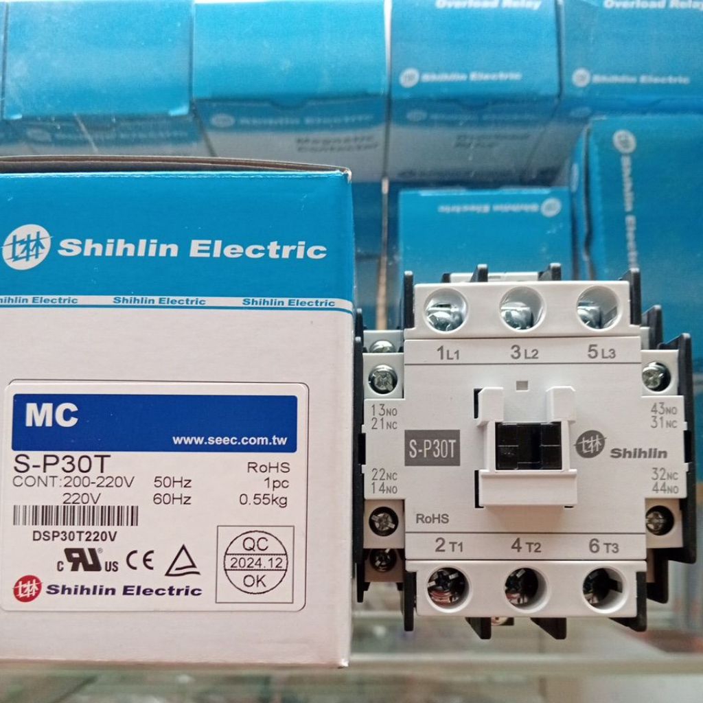 Jual Kontaktor Contactor S-P 30T 220 volt AC1-50A AC3-35A Shihlin ...