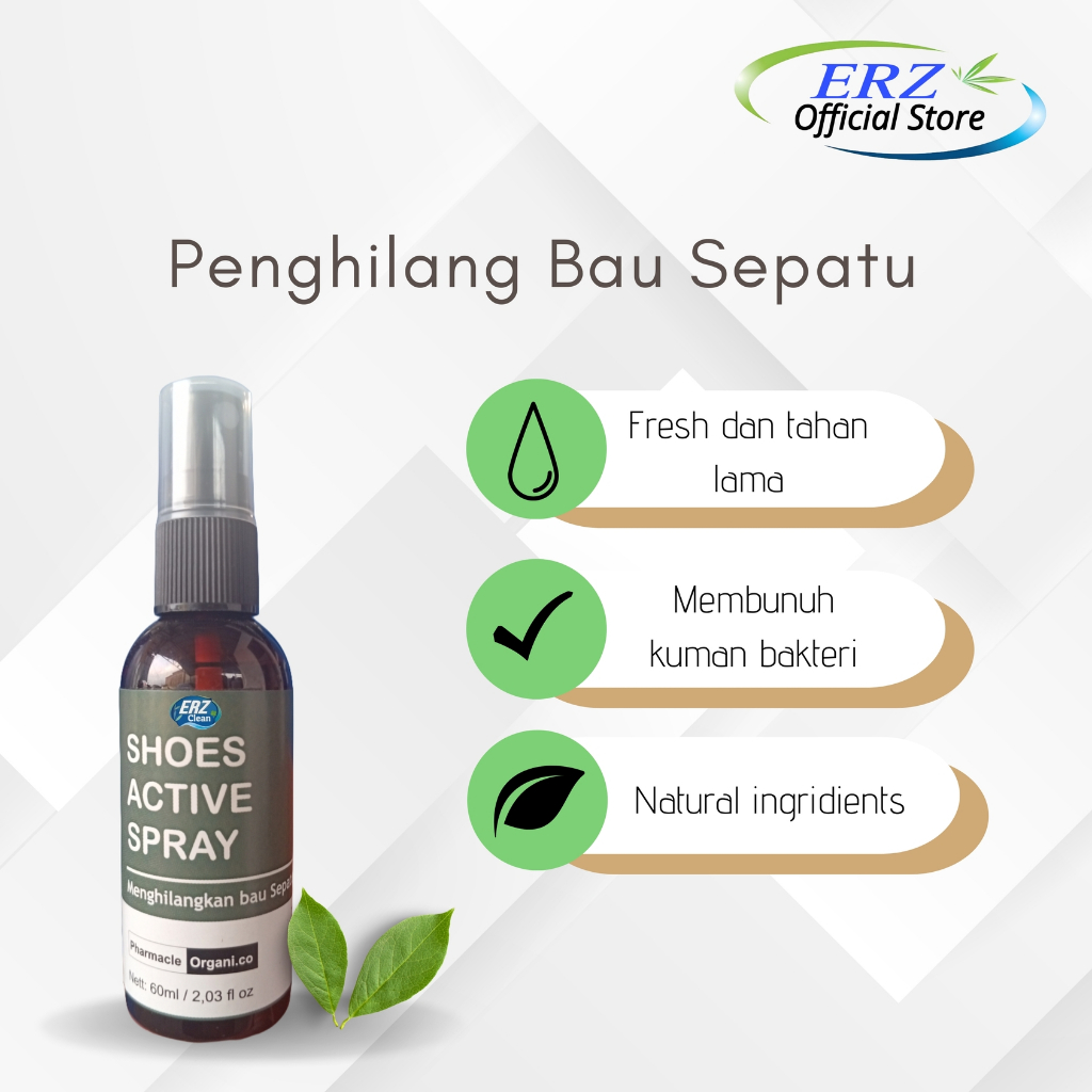 Jual PARFUM SEPATU Anti Kuman dan Bakteri Spray 60 ml Shoes