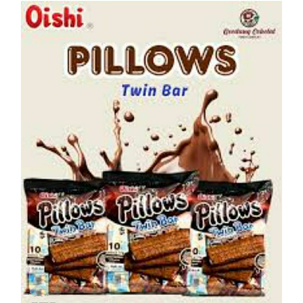 Jual (PAK) TWIN BAR OISHI PILLOWS ( 1 PAK= 10PCS) | Shopee Indonesia