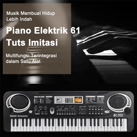 Piano Elektronik 61 Tuts untuk pemula anak SD