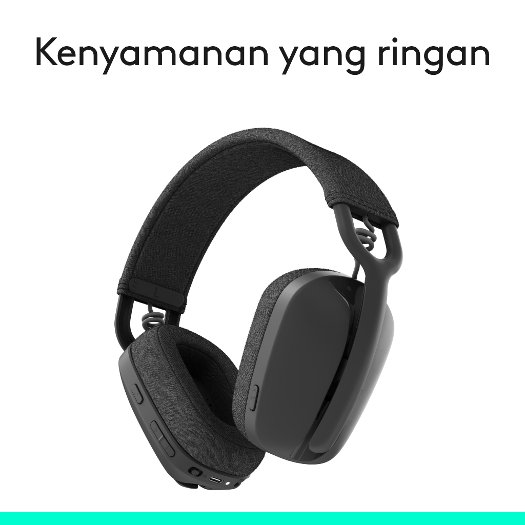 Logitech Zone Vibe 100 Wireless Headphone dengan Bluetooth Multipoint dan Mikrofon Noise-Cancelling (9)