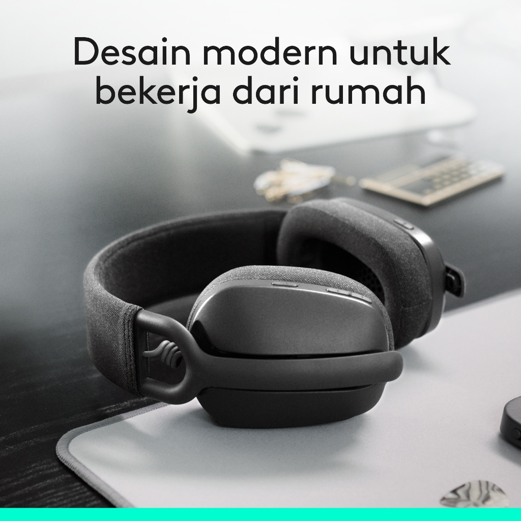 Logitech Zone Vibe 100 Wireless Headphone dengan Bluetooth Multipoint dan Mikrofon Noise-Cancelling (4)