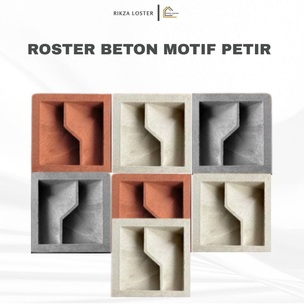 Jual Roster Beton Lubang Angin Motif Petir 20x20 cm – Anti Tampias ...