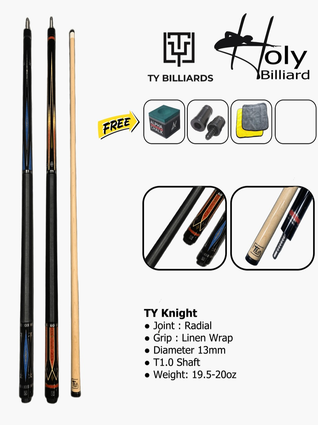 Jual Stik Billiard TY Knight / Stik TY Knight / TY Knight | Shopee ...