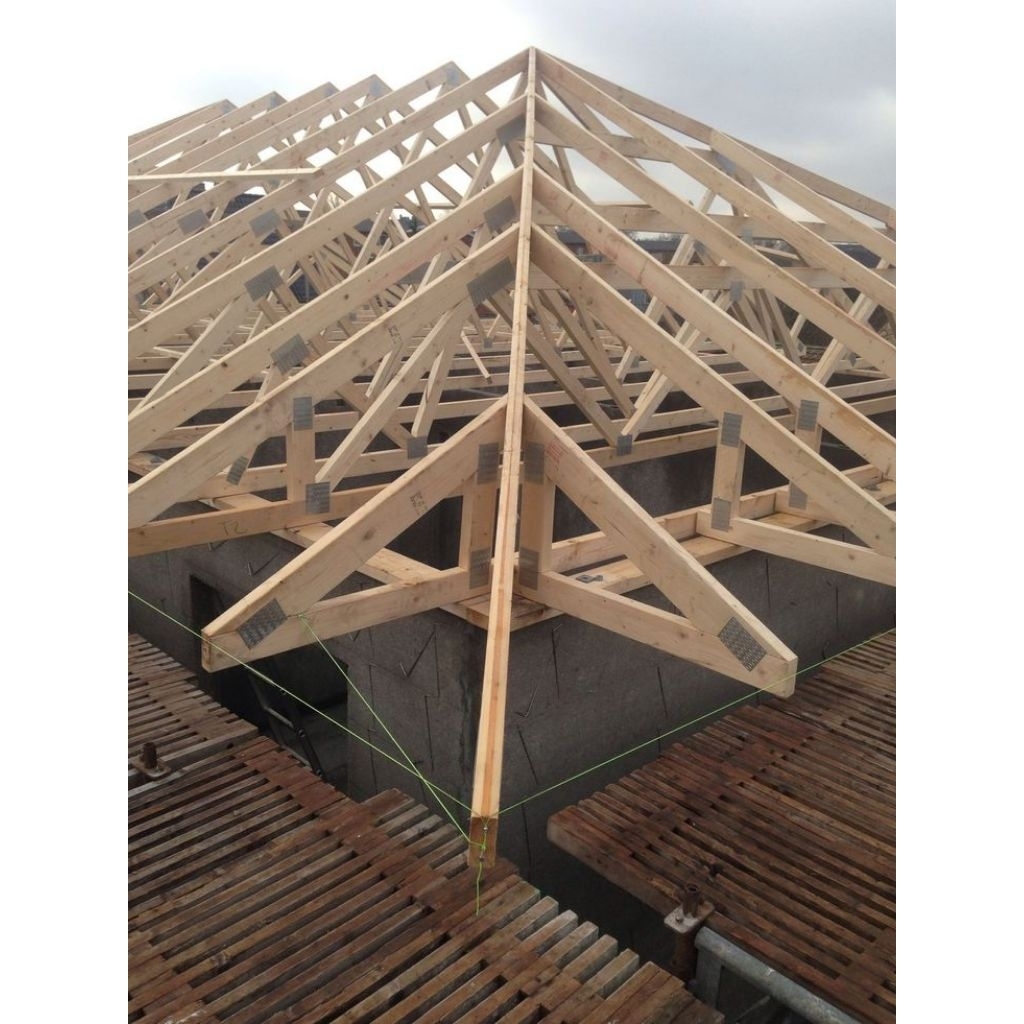 Jual Bubungan atap rumah | kayu Meranti /marsawa | balok | Shopee Indonesia