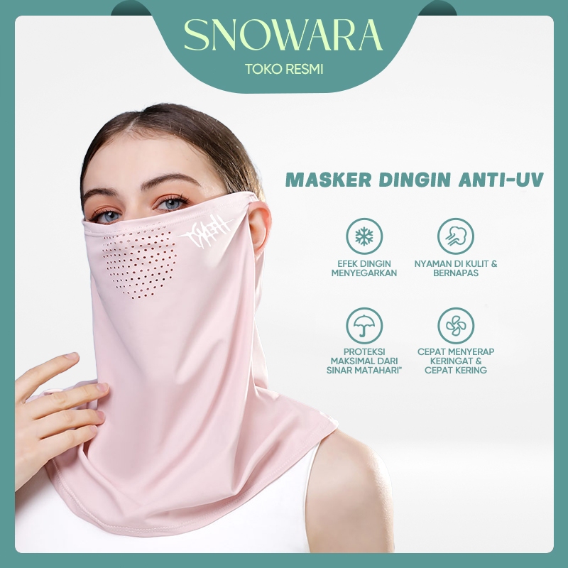 Jual SNOWARA Masker Anti-UV UPF50 Masker Wajah dan Leher Earloop Face ...
