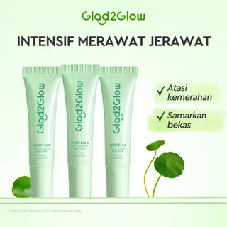 Glad2Glow Salicylic Acid Overnight Acne Spot Cream Treatment with Centella | Obat Jerawat Salep Jerawat Acne Gel Anti Acne Cream penghilang bekas jerawat g2glow acne patch jerawat obat totol jerawat G2G official store