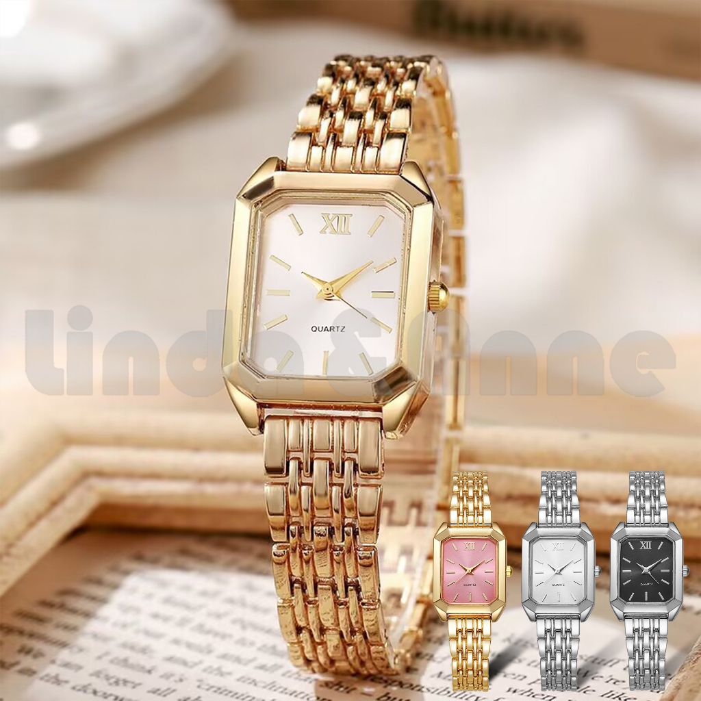 Jual L&A Jam Tangan Wanita Casual Stainless Steel Jam Tangan Analog ...