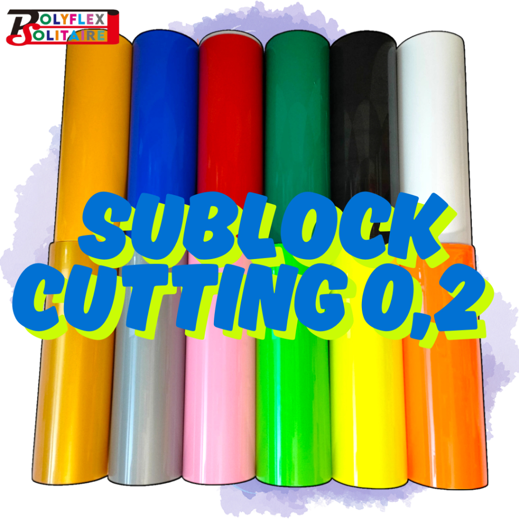 Jual SUBLOCK CUTTING 0,2mm POLYFLEX Anti-Sublimasi untuk Sablon Kain ...