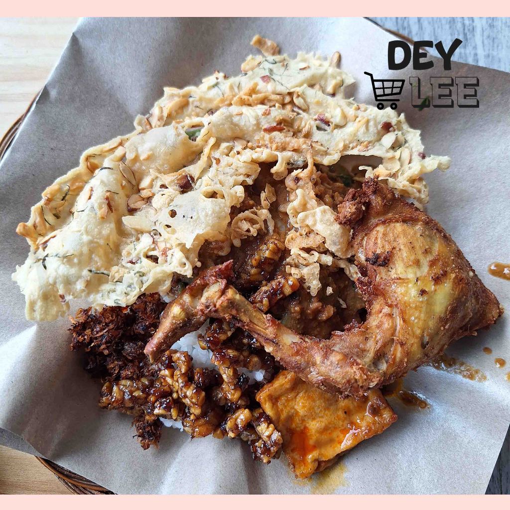 Jual Nasi Pecel Surabaya Spesial Ayam Goreng Komplit per 1 porsi Siap ...