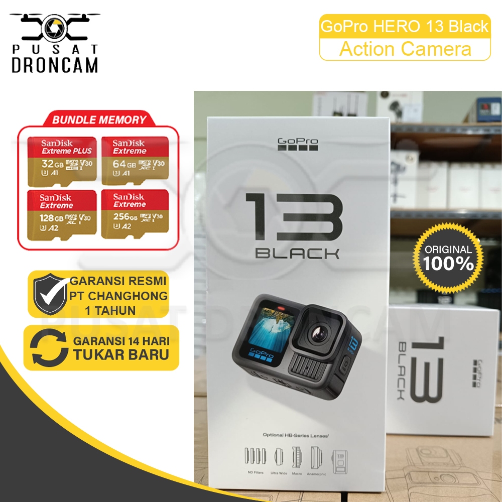 Jual GoPro Hero 12 Black Action Camera Go Pro Hero12 / 27MP Bundling ...
