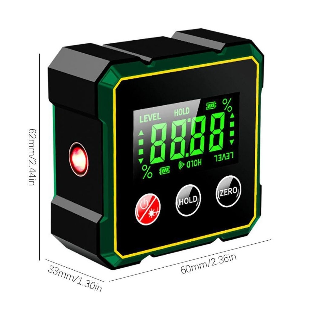 Jual mini laser inclinometer digital level box alat ukur sudut ...