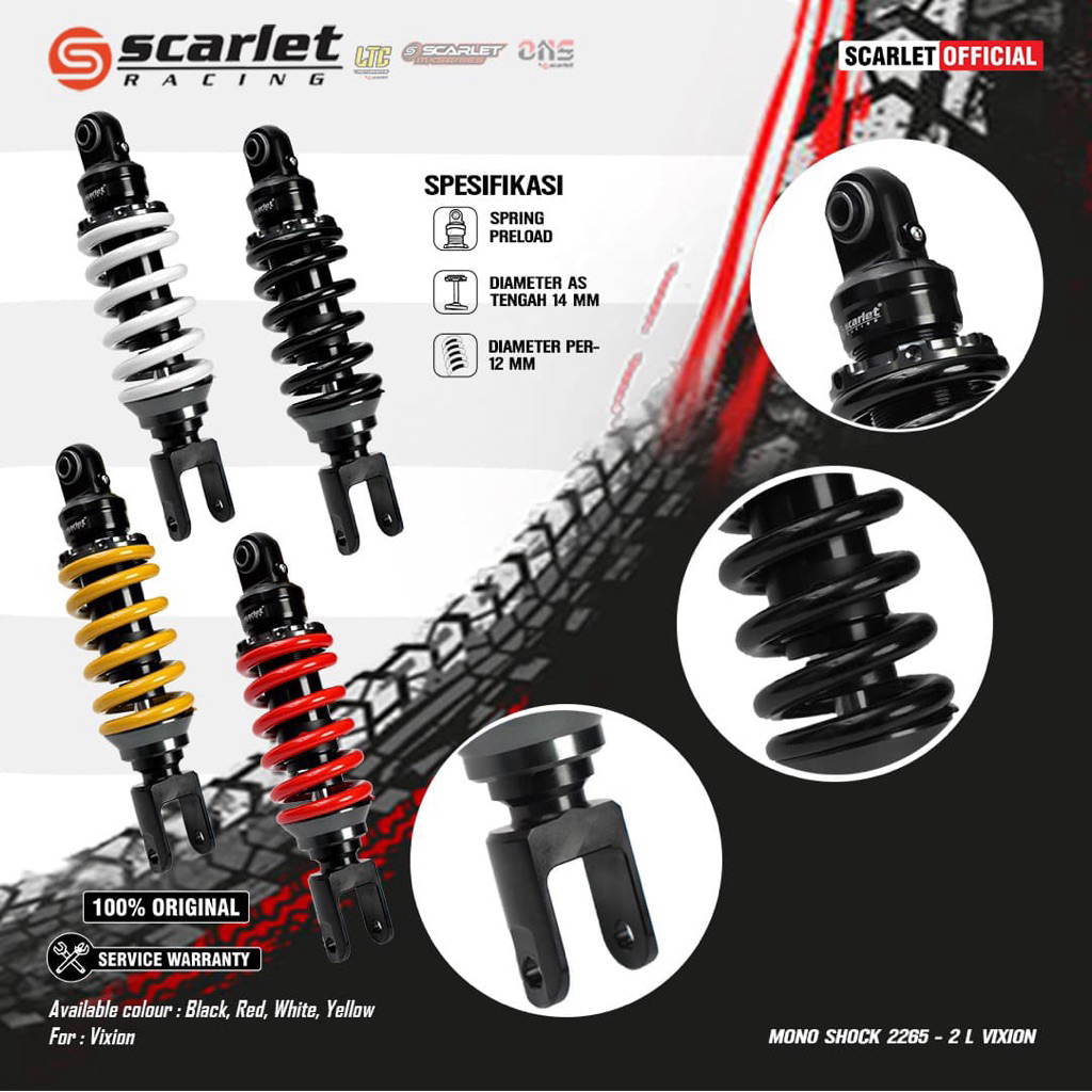 Jual MONO SHOCK SCARLET ABSORBER SCHOCKBREAKER BYSON SATRIA FU JUPITER ...