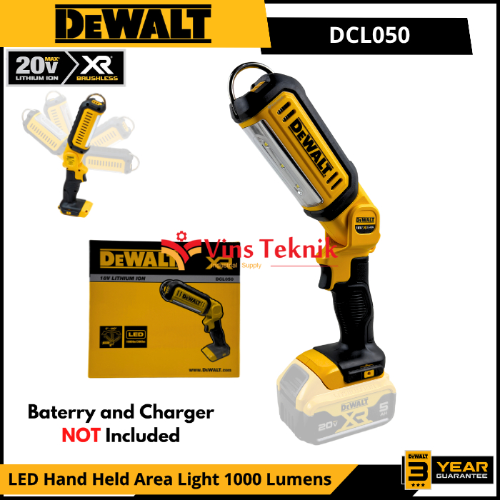 Jual DEWALT DCL050 Senter Kerja Senter Baterai Cordless LED Hand Held ...