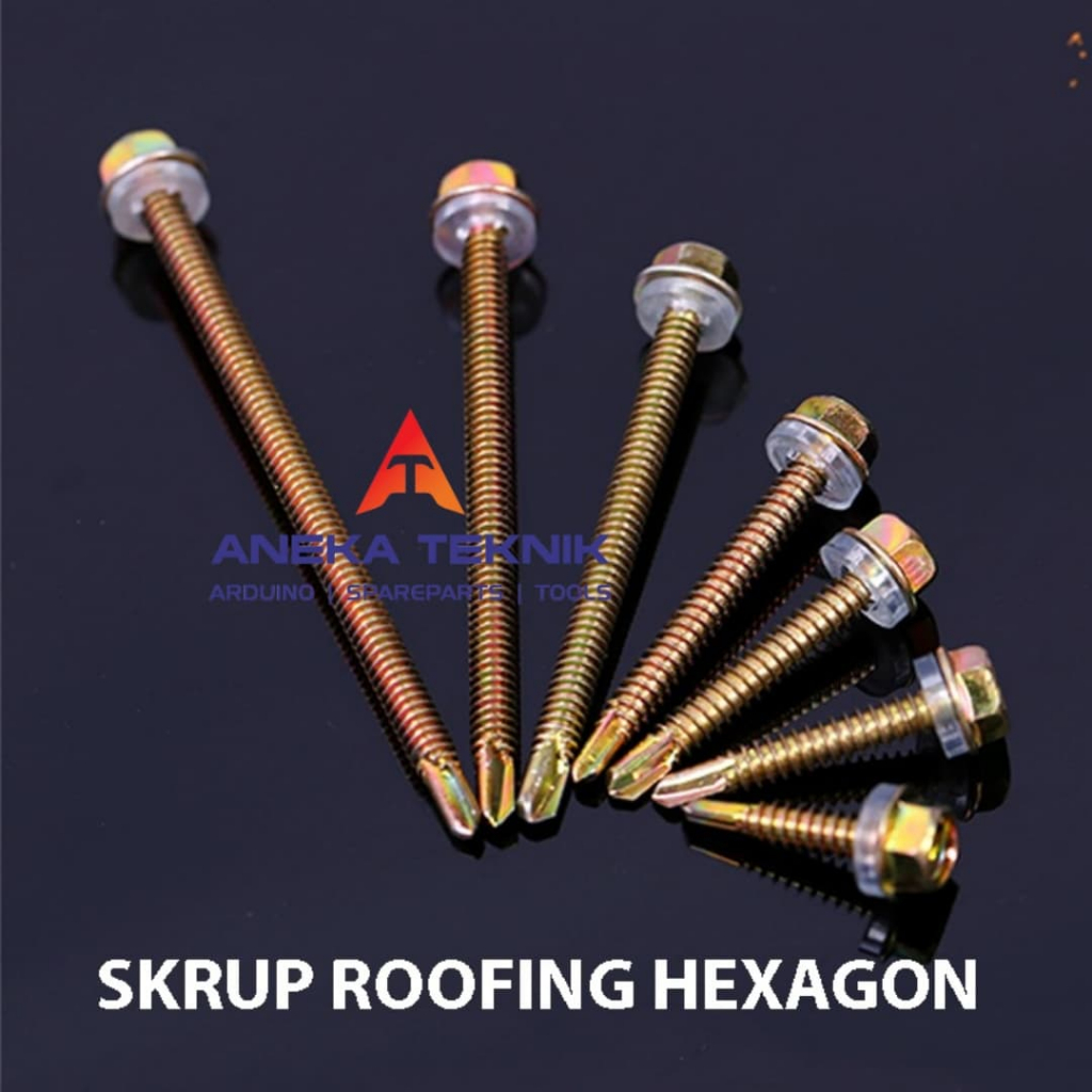 Jual Skrup Roofing Hexagon SDS / Baut Ruping Baja Ringan Atap / Hex ...