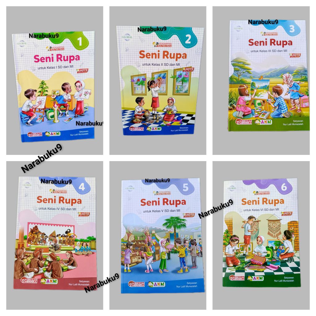 Jual Seni Rupa kelas 1 2 3 4 5 6 Kurikulum Merdeka R1 Global TS ...