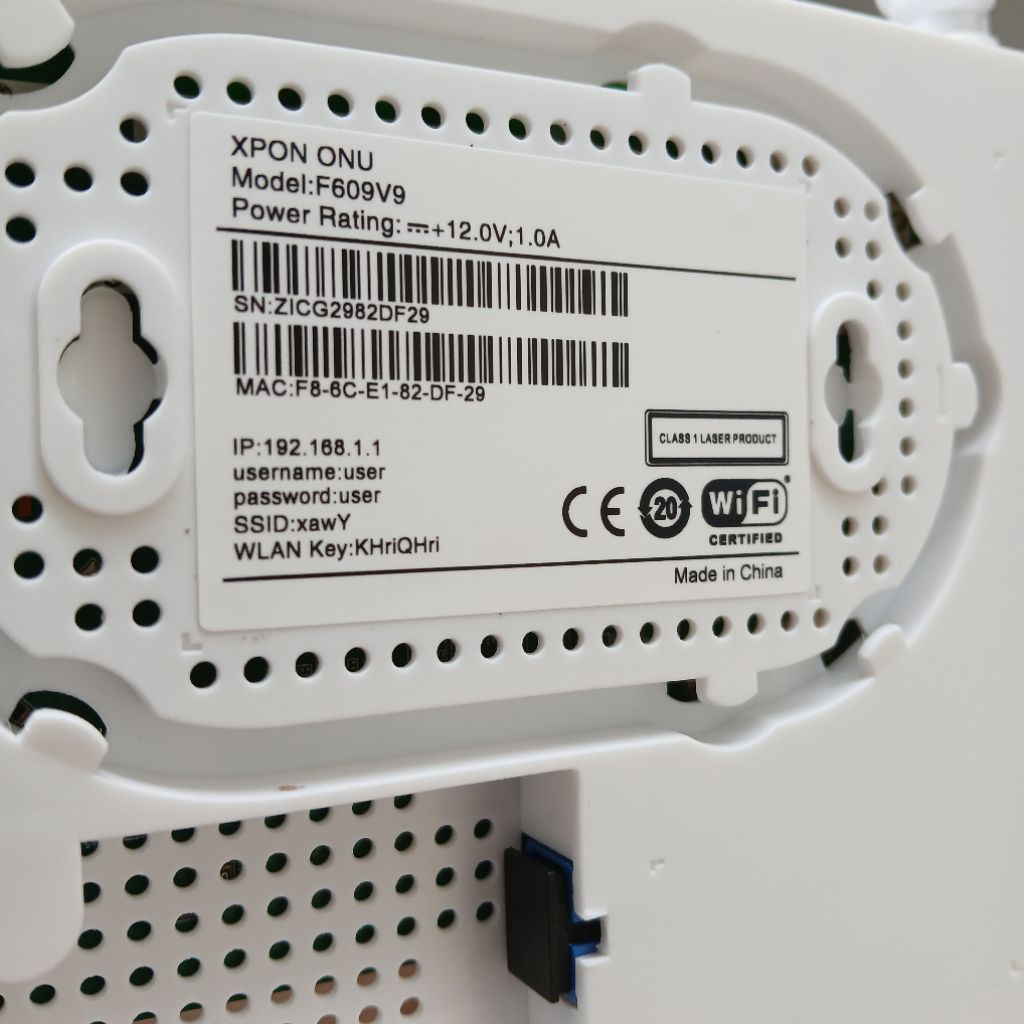 Jual Baru ONU / ONT F609 v9 Xpon support OMCI bisa epon dan Gpon ...