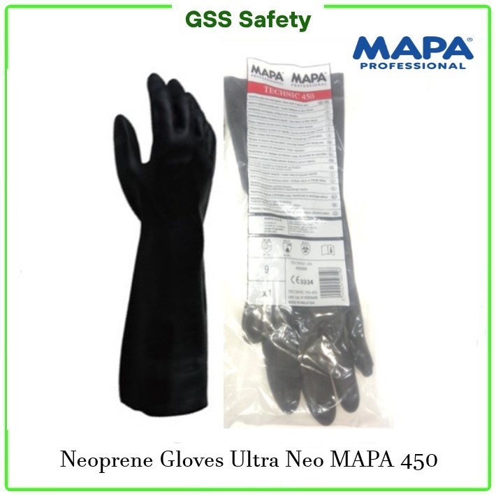Jual MAPA 450 Neoprene Gloves Ultra Neo 450 Panjang 15 inch | Shopee ...