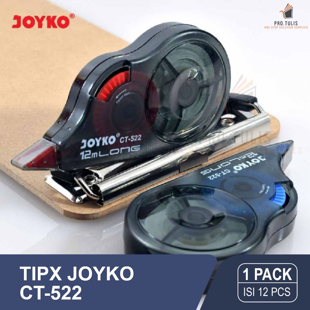 Jual (Dapat 12) Correction Tape / Tipex Roll / Pita Koreksi Joyko Ct ...