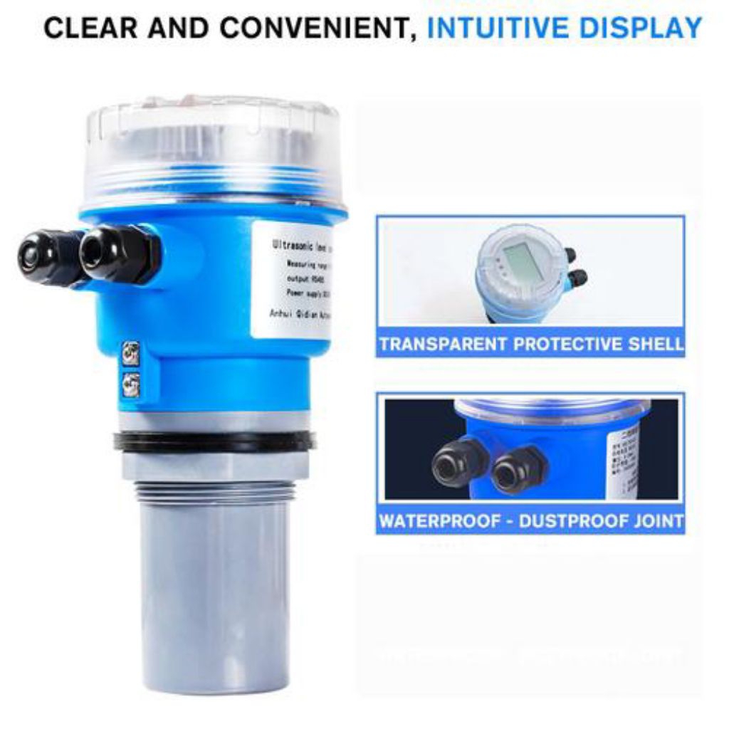 Jual Ultrasonic Water Level Sensor IP68 Waterproof 4 20ma & RS485 - 4 ...