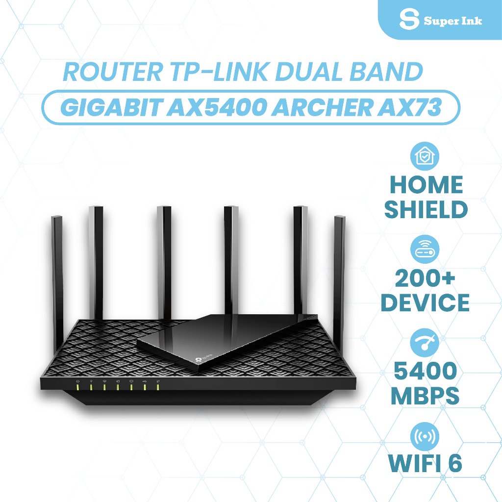 Jual TP Link Dual Band Gigabit AX5400 Archer AX73 WiFi 6 Router MU-MIMO ...