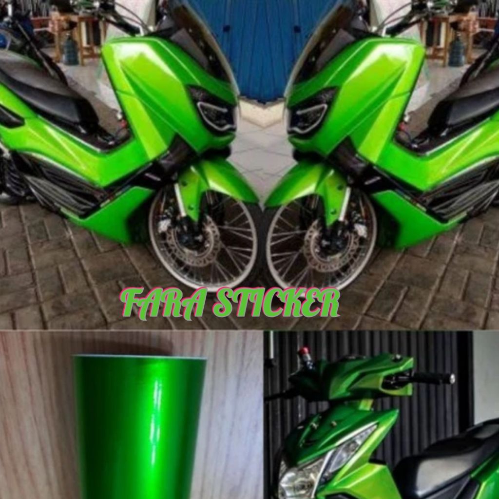 Jual sticker hijau candy metalik | Shopee Indonesia