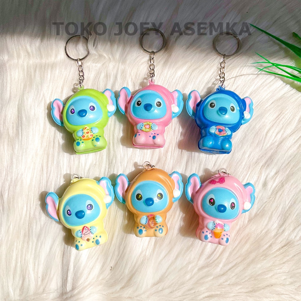 Jual GANTUNGAN KUNCI SQUISHY STITCH GANCI KEY CHAIN RING KEYCHAIN LILO ...