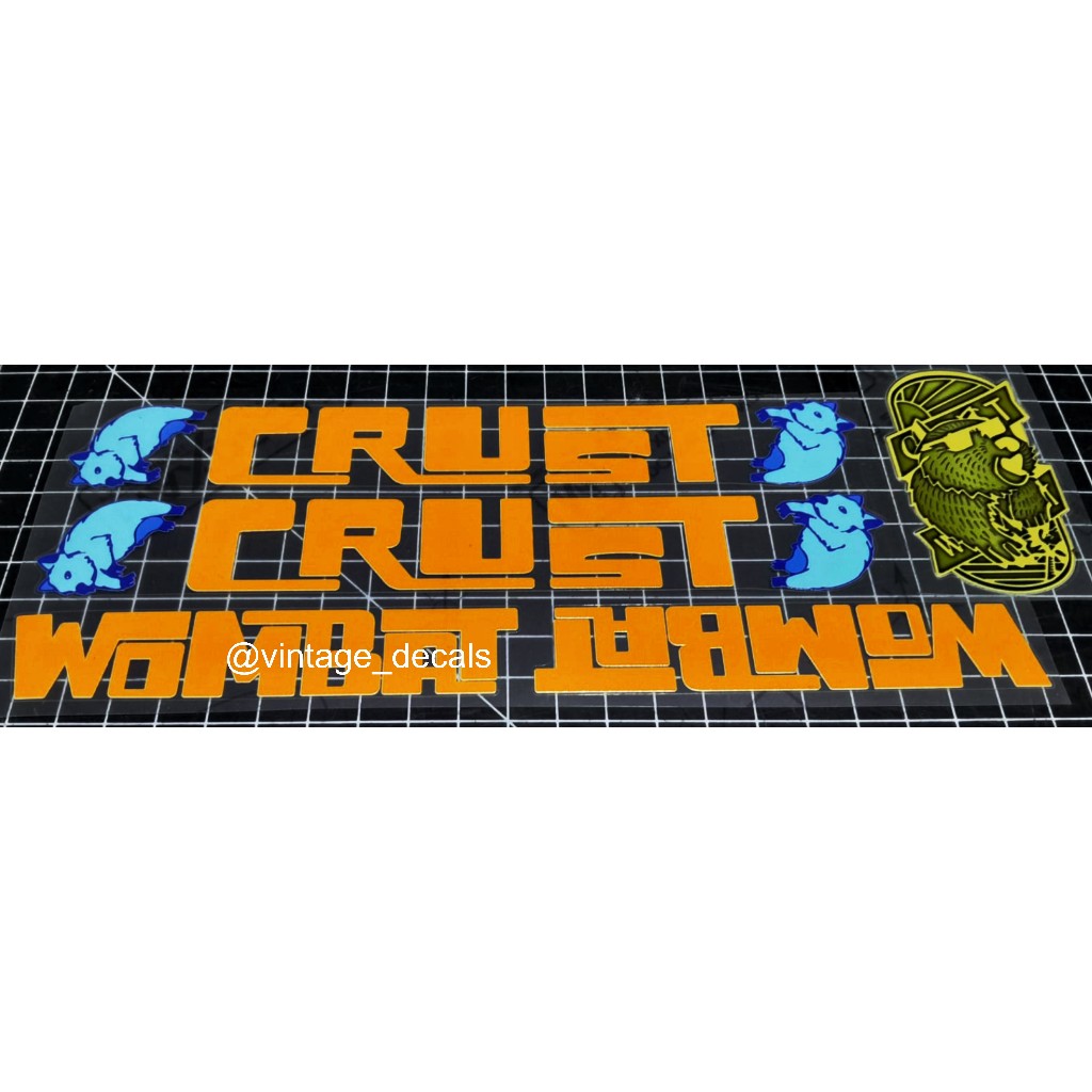 Jual sticker decals replacement CRUST bike lightning bolt romanceur ...