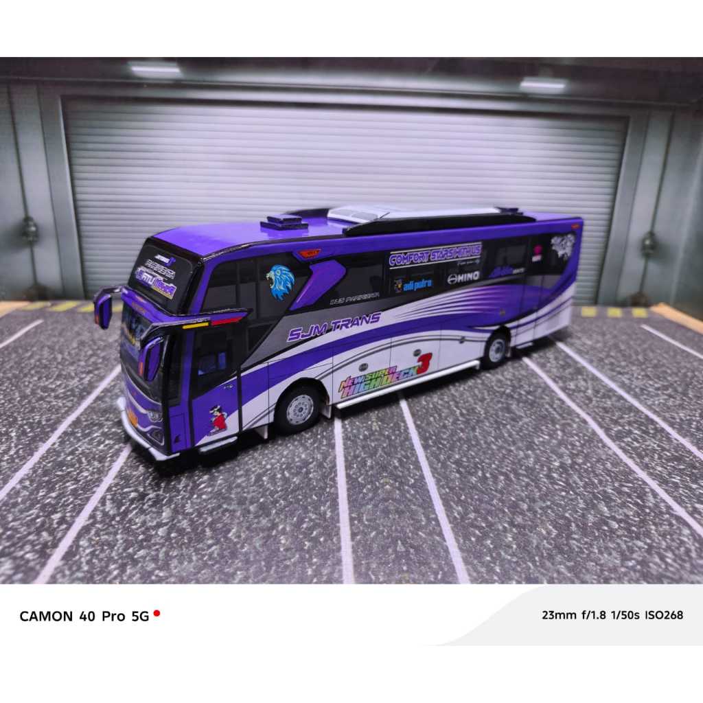 Jual Miniatur Bus JB3 RATU MAHER SJM Trans set lampu pajangan mainan ...