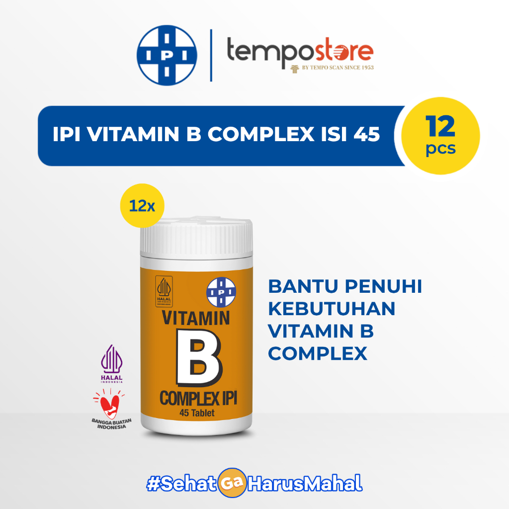 IPI Vitamin B Complex (12 pcs) [Exp : 02.2027]