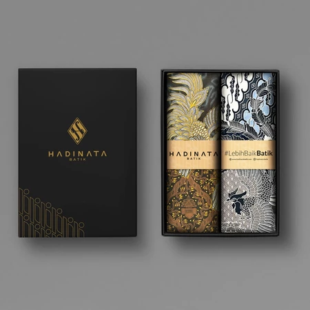 Hampers Premium / Kado / Gift Box - Kain Batik Katun Superfine Couple Hadinata Batik