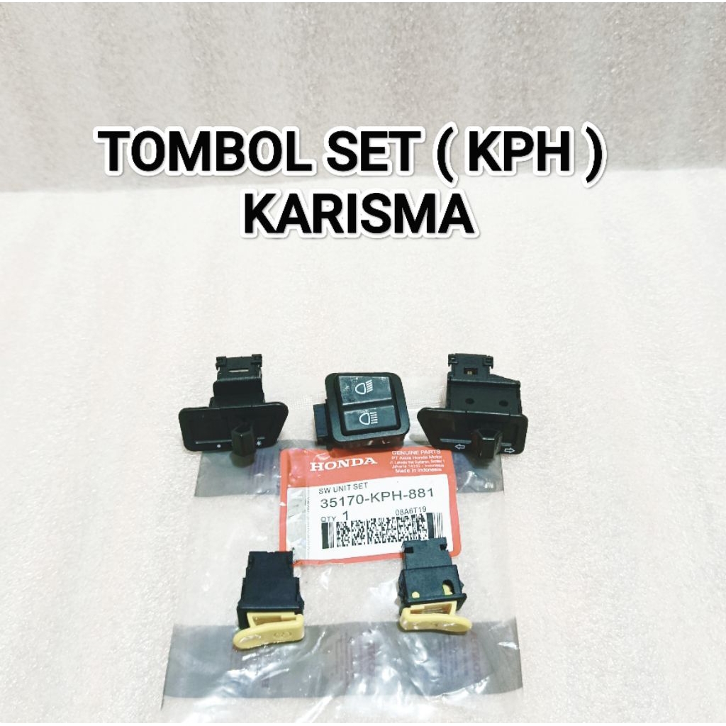 Jual TOMBOL SET ( KPH ) HONDA KARISMA ON OFF LAMPU SEIN DIMER KLAKSON ...