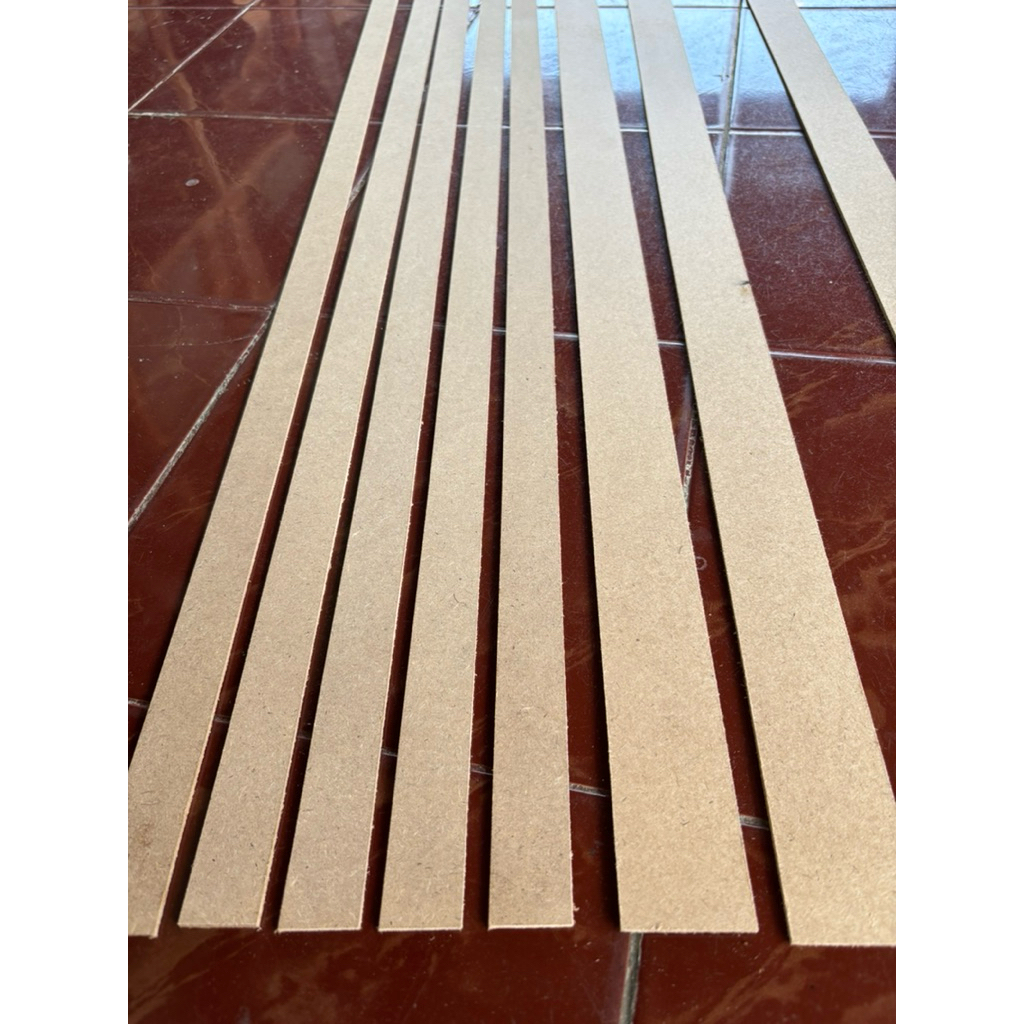 Jual wall batten mdf 3mm aneka ukuran paket 50pcs | Shopee Indonesia
