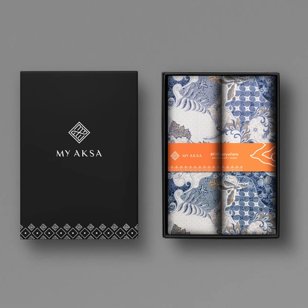 Hampers Premium Batik My Aksa - Gift Box - Kain Batik - Batik Premium - foto 1