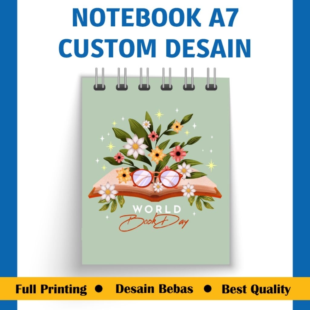 Jual Cetak Notebook Custom Desain Ukuran A7 | Shopee Indonesia