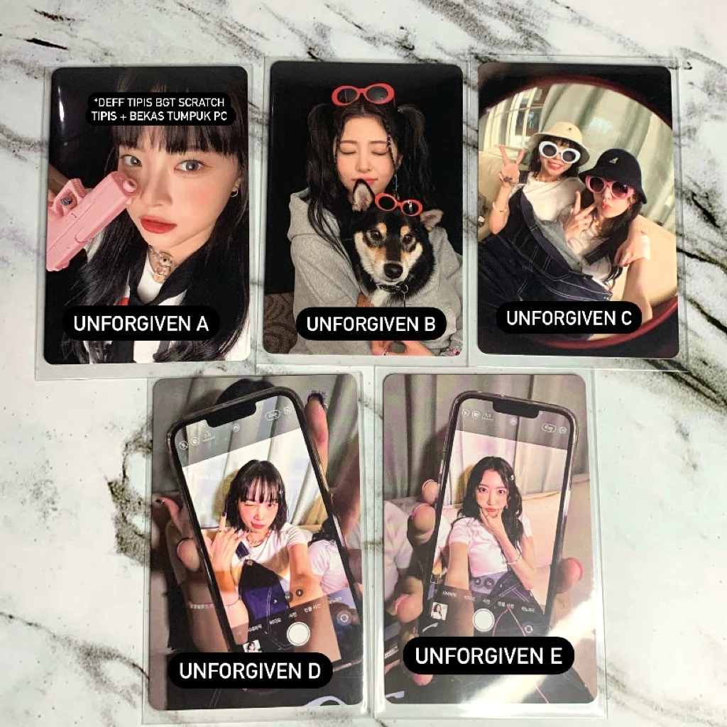 Photocard Resmi LE SSERAFIM - Koleksi Eksklusif dan Unik